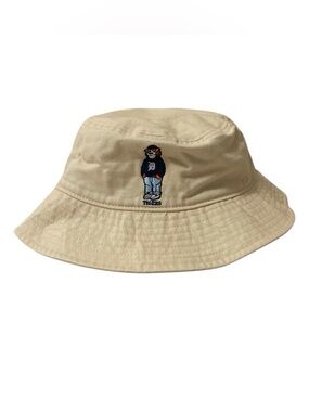 Detroit Tigers Mascot Paws Coney Island Beige Cotton Bucket Hat Melonwear
